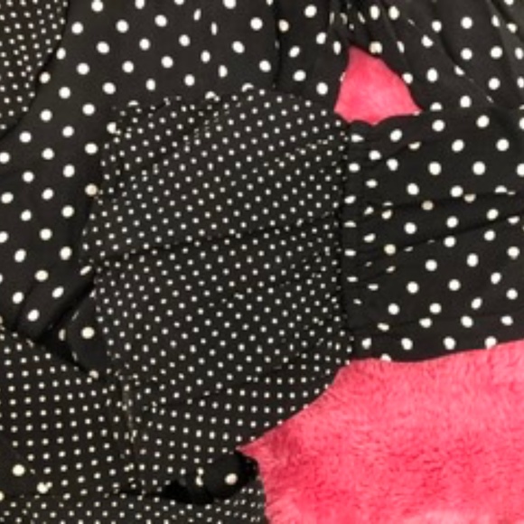 Polka Dot Ruffle Wrap Top Blouse, 10, New - Picture 5 of 5